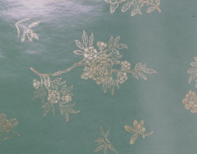 图片[1]-Green Gold Painted Silver Powder Wax Paper-China Archive